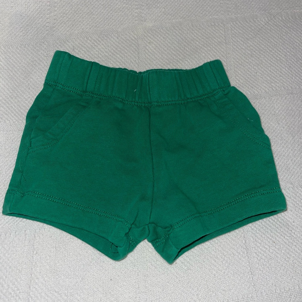 Hanna Andersson Green Baby Shorts
